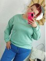 Sudadera verde agua