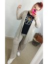 Pantalón punto beige