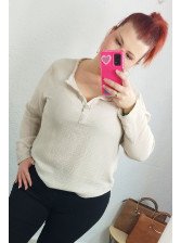 Camisa algodón beige
