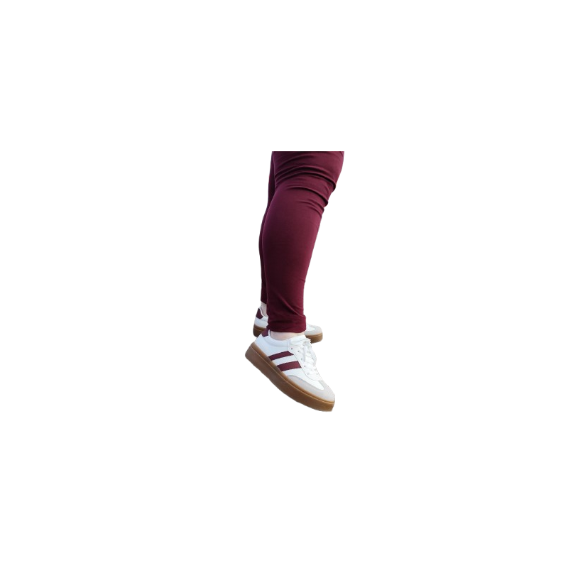 Zapatilla Casual Wine con Suela Caramelo