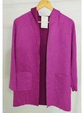 Chaqueta Antelina con Capucha Buganvilla