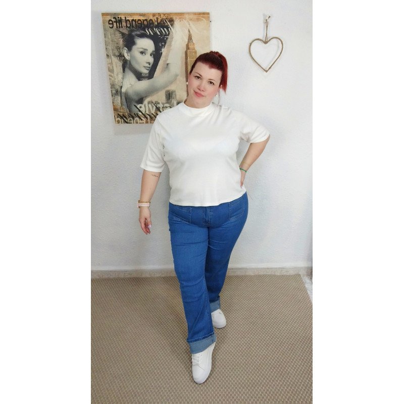 Camiseta Manga Corta Blanca "Jeny"
