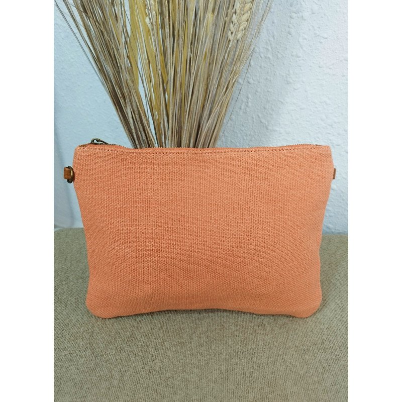 Bandolera de Tela Color Coral