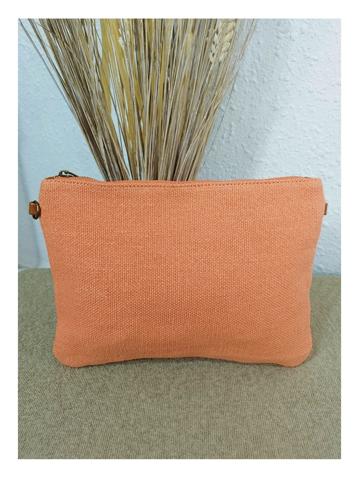 Bandolera de Tela Color Coral