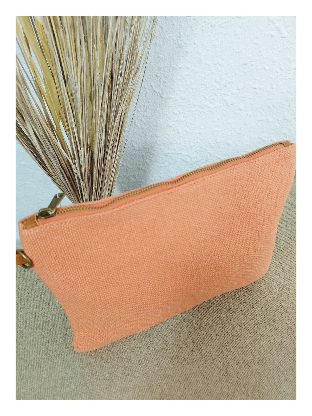 Bandolera de Tela Color Coral