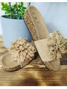 Sandalias Planas Khaki Sandalias Planas Khaki