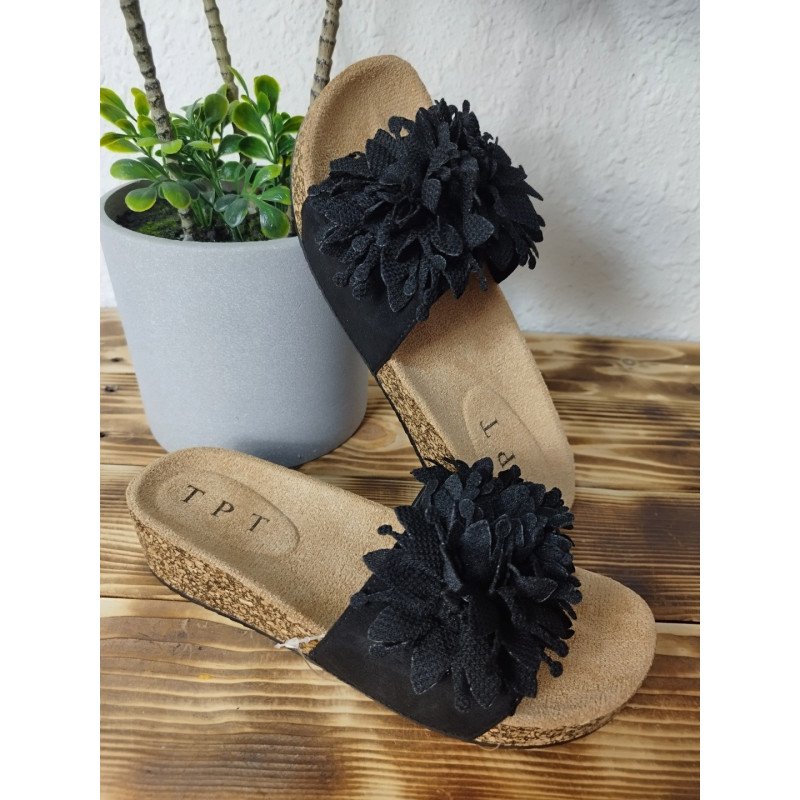 Sandalias Planas Negras