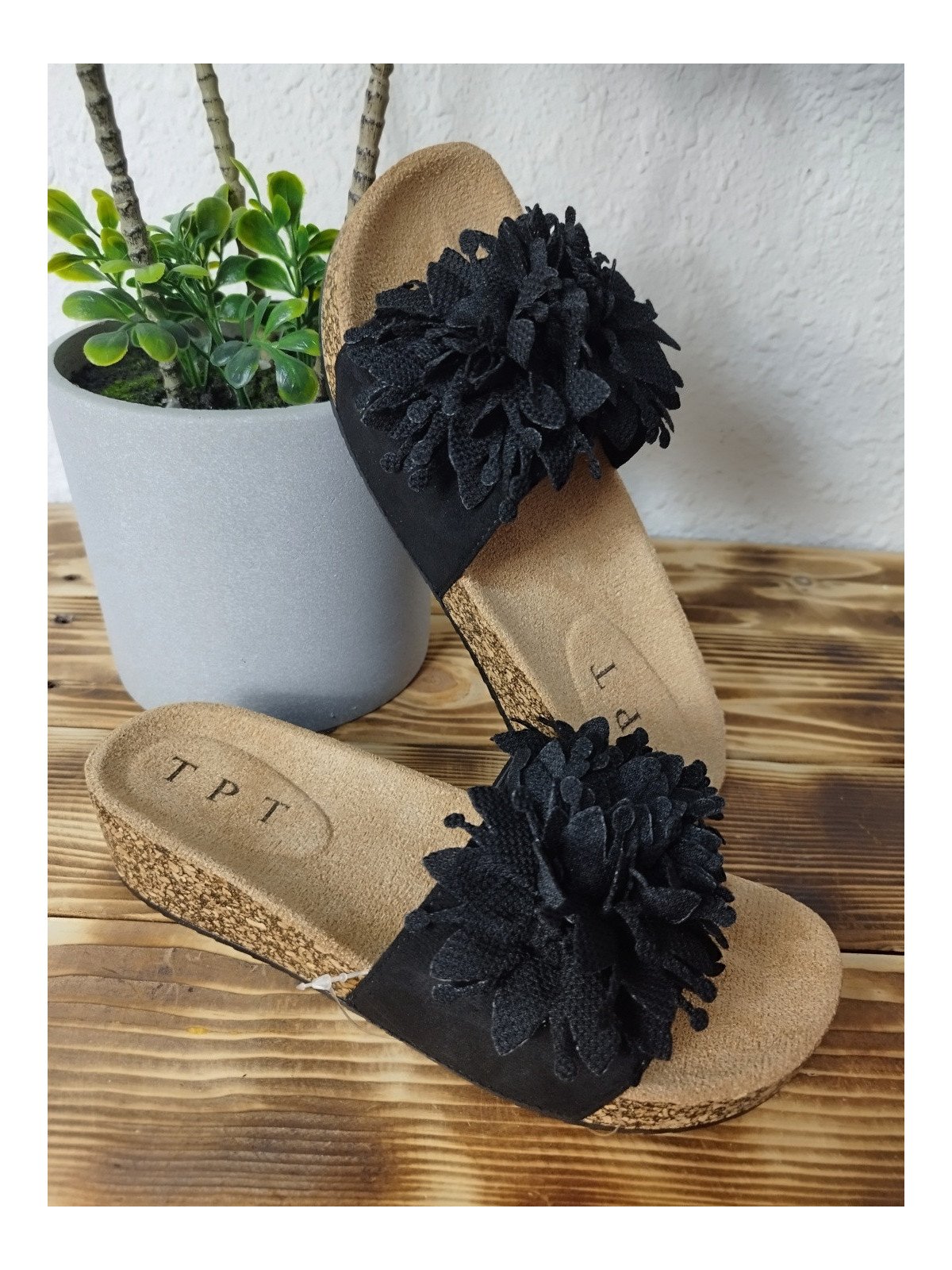 Sandalias Planas Negras