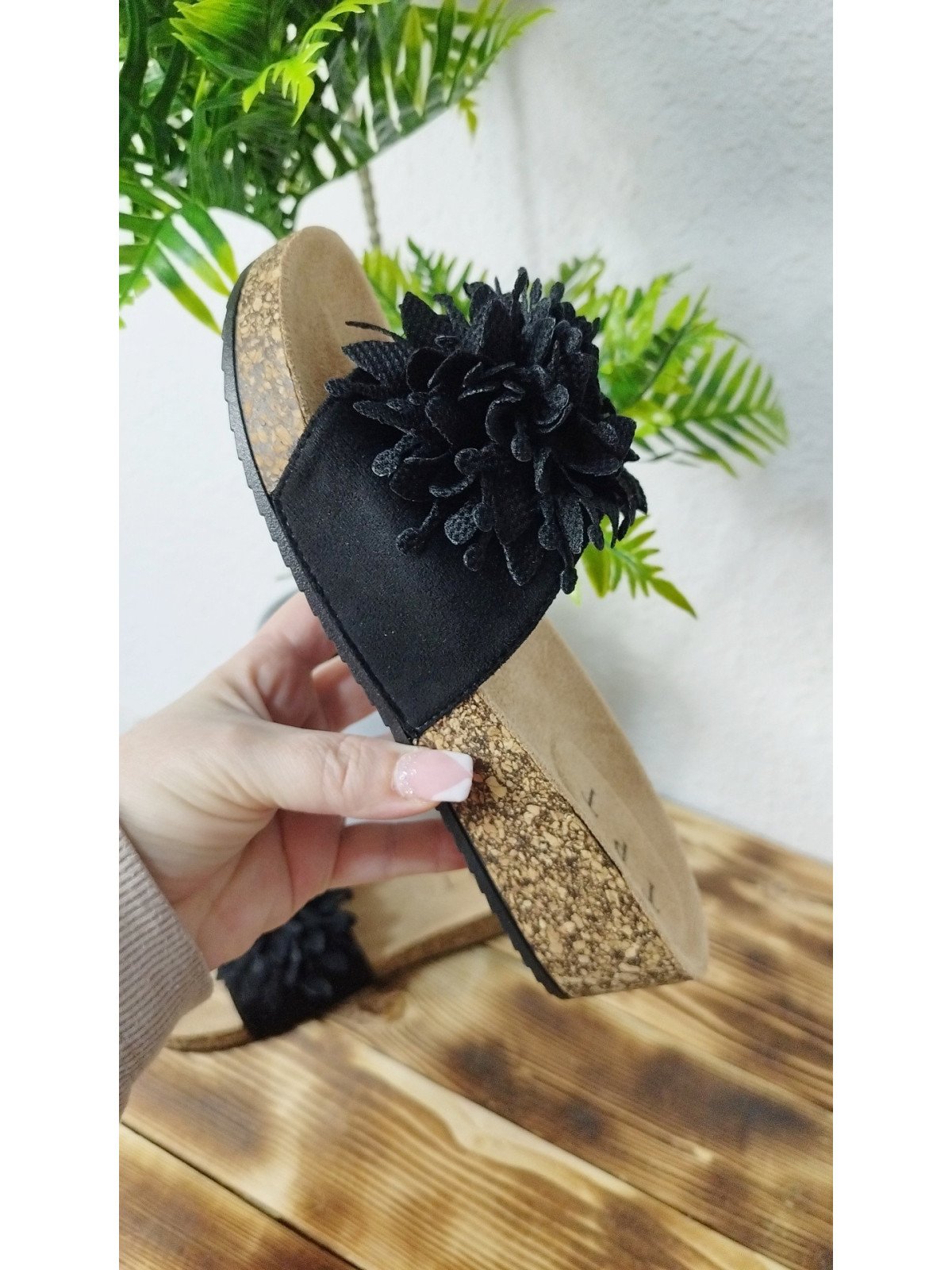 Sandalias Planas Negras