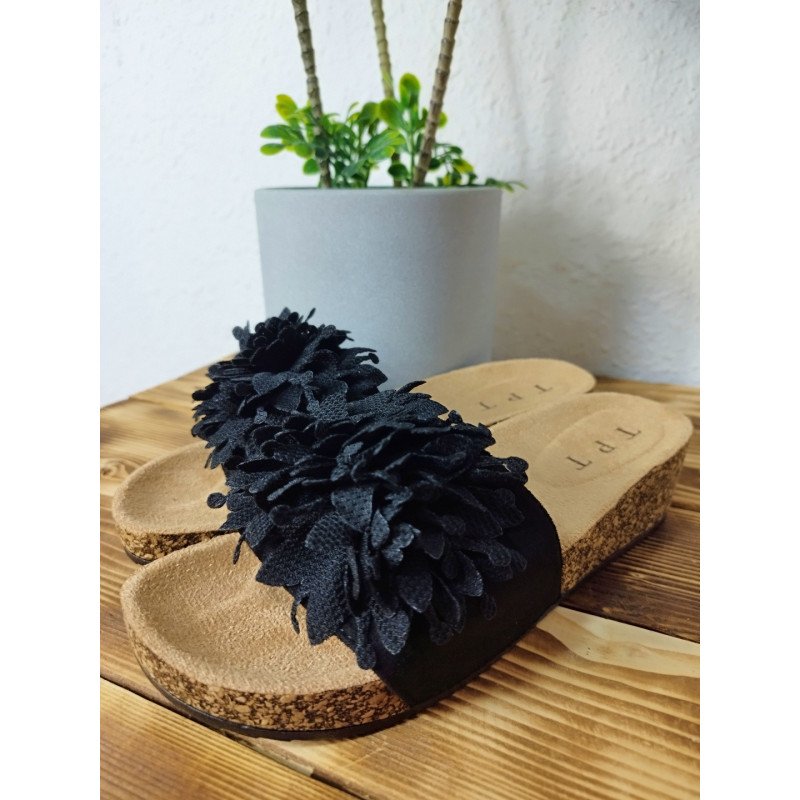 Sandalias Planas Negras