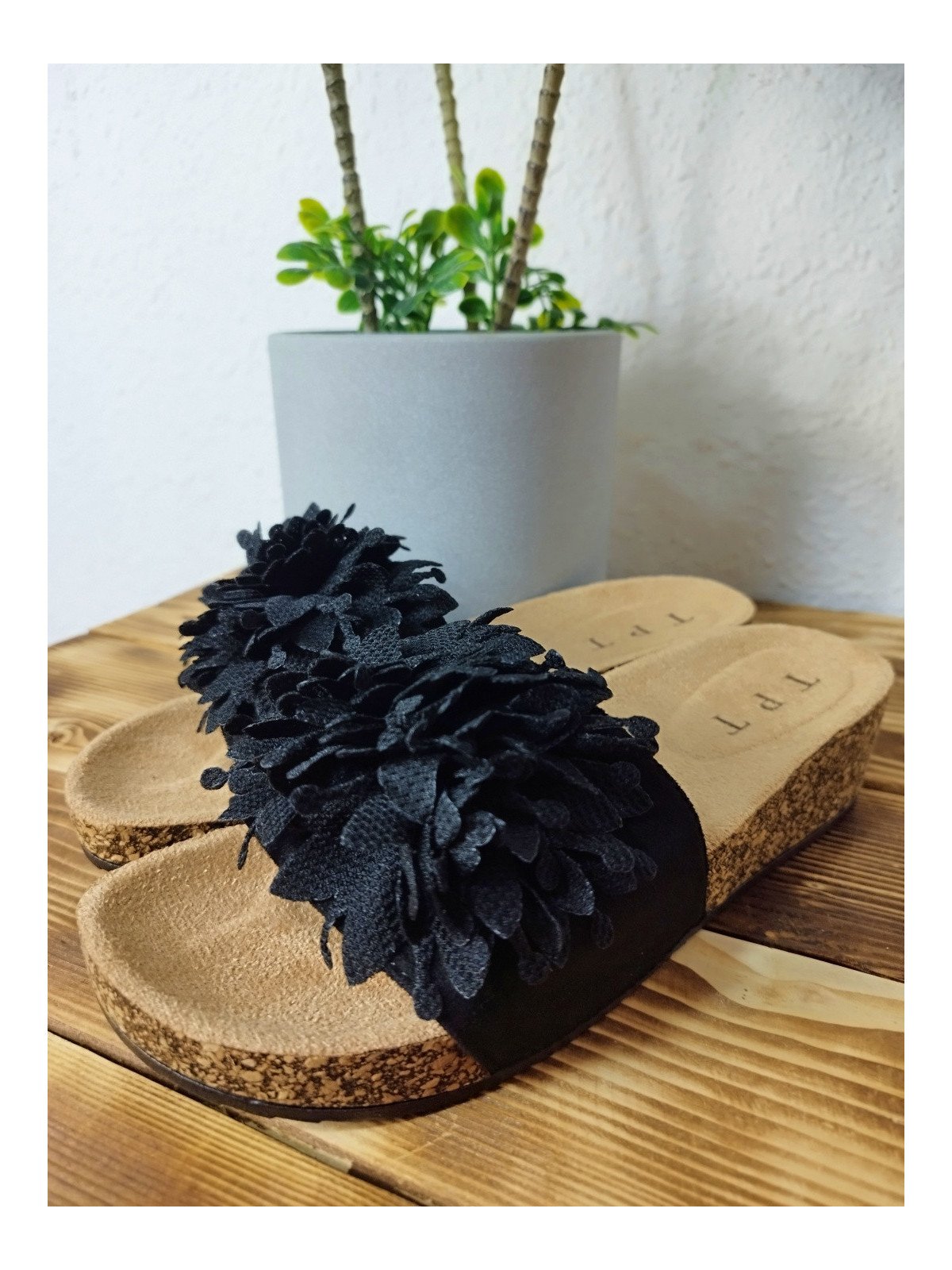 Sandalias Planas Negras