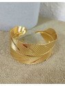 Brazalete dorado hoja