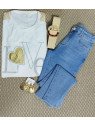 Camiseta Manga Corta Blanca "Love"