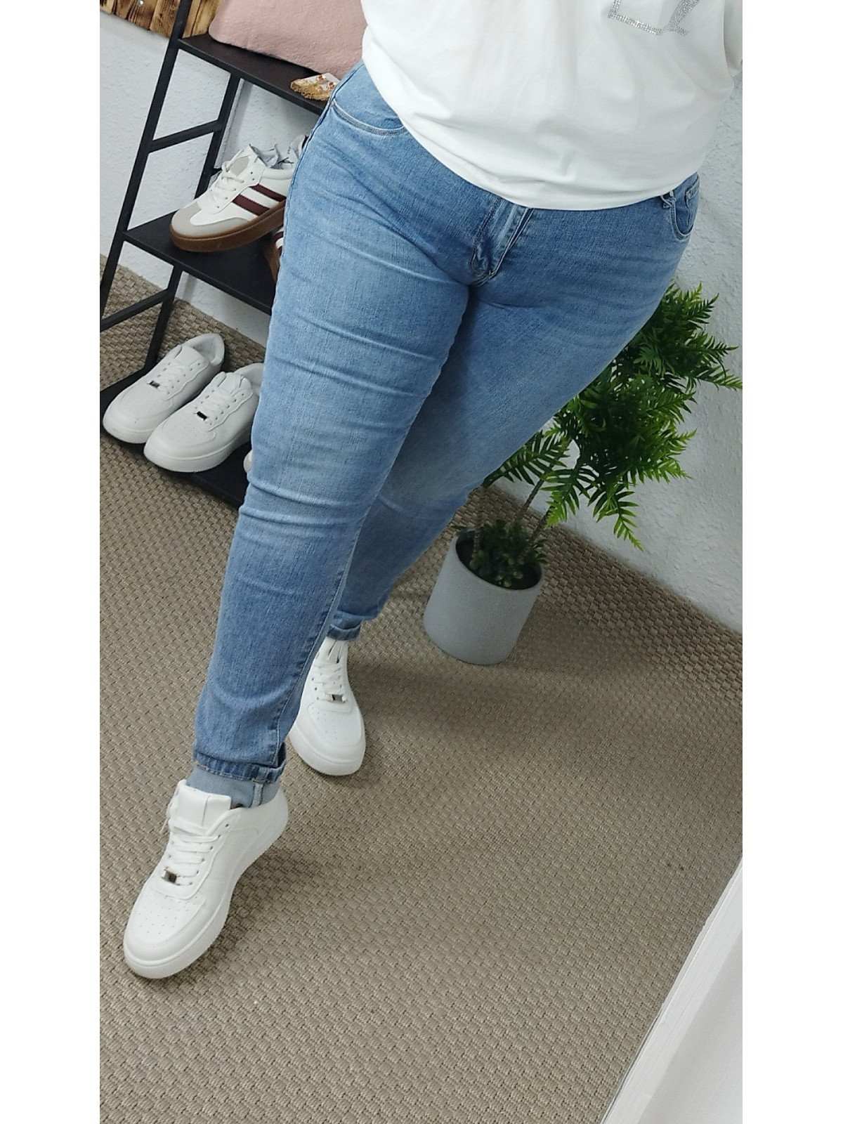 Pantalón Vaquero Elástico Push Up AD´ORO