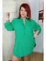 Vestido camisero verde
