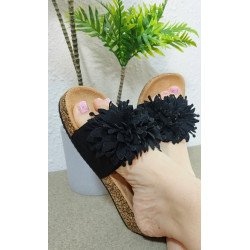 Sandalias Planas Negras