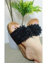 Sandalias Planas Negras