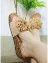 Sandalias Planas Khaki Sandalias Planas Khaki