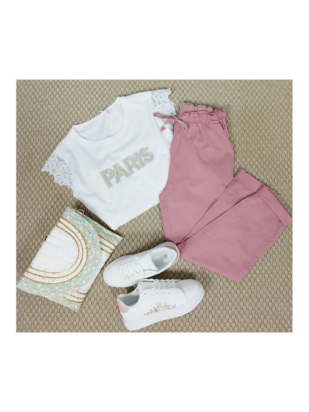 Pantalón Cargo Rosa