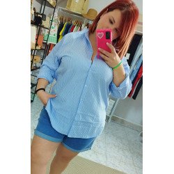 Camisa rayas azull