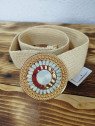 Cinturón de Rafia Beige