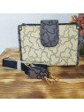 Bolso Bandolera Negro y Beige Estampado
