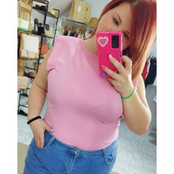 Camiseta Rosa con Hombreras