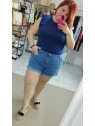 Camiseta Azul Marino con Hombreras