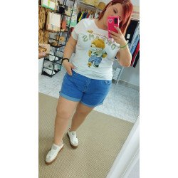 Camiseta oso tonos verdes