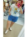 Camiseta oso tonos verdes
