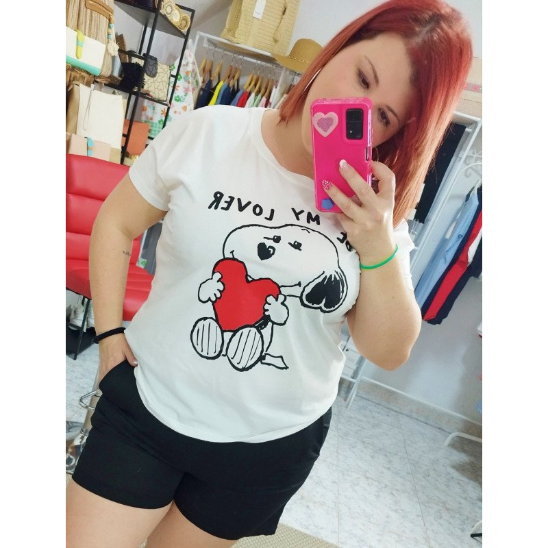 Camiseta blanca Snoopy