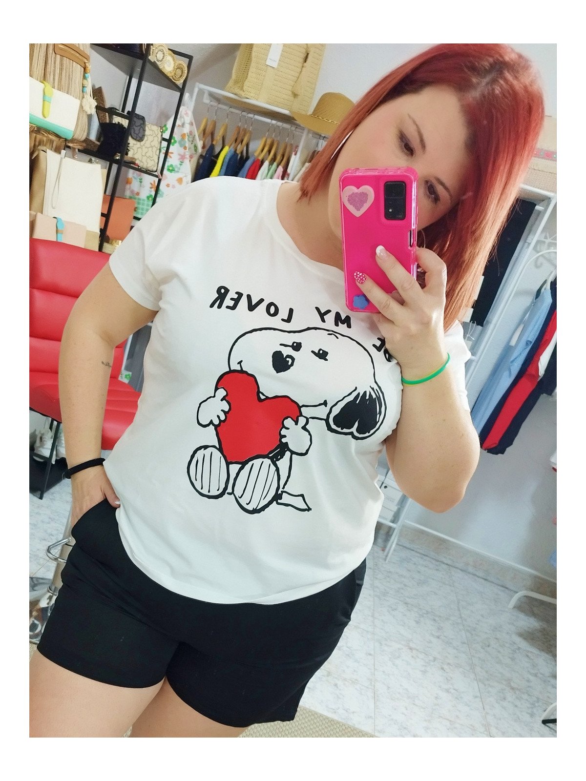 Camiseta blanca Snoopy