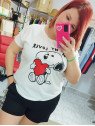 Camiseta blanca Snoopy