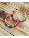 Pendientes aro de colores