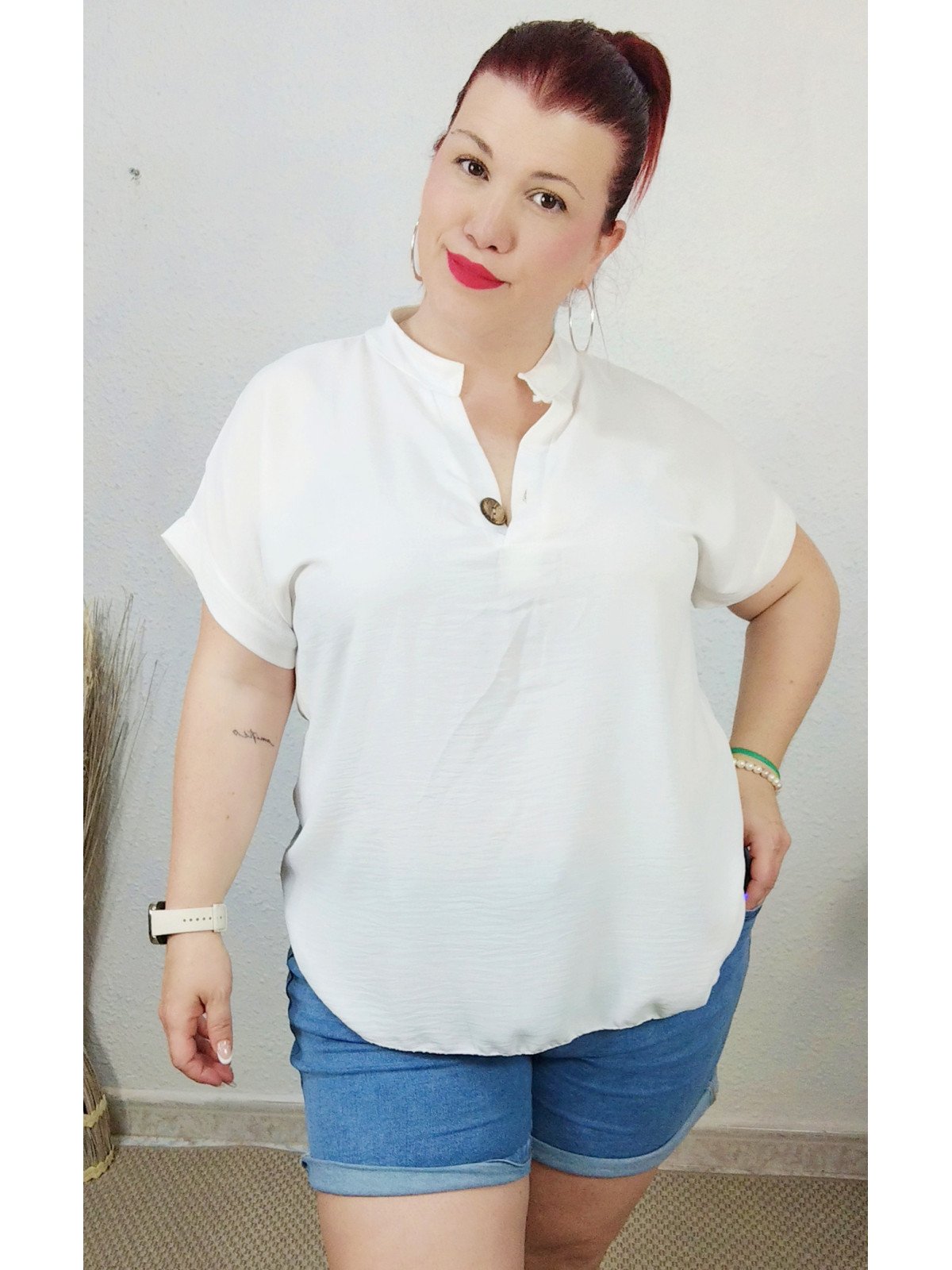 Blusa blanca gasa