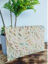Bolso bandolera rafia beige
