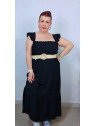 Vestido negro tela