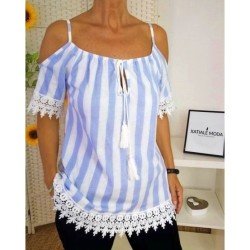 Blusa rayas azul