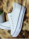Zapatilla blanca lona doble suela