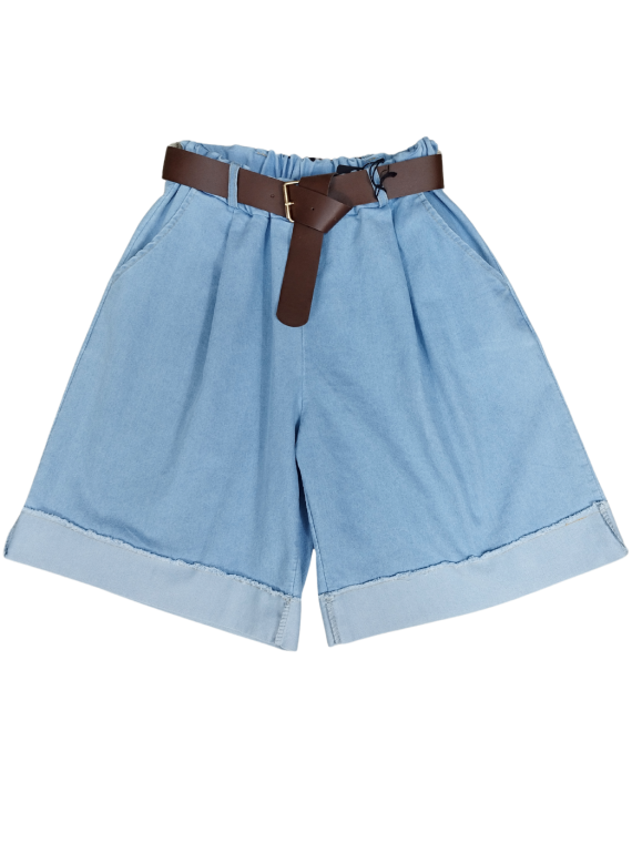 Pantalón vaquero corto camal ancho