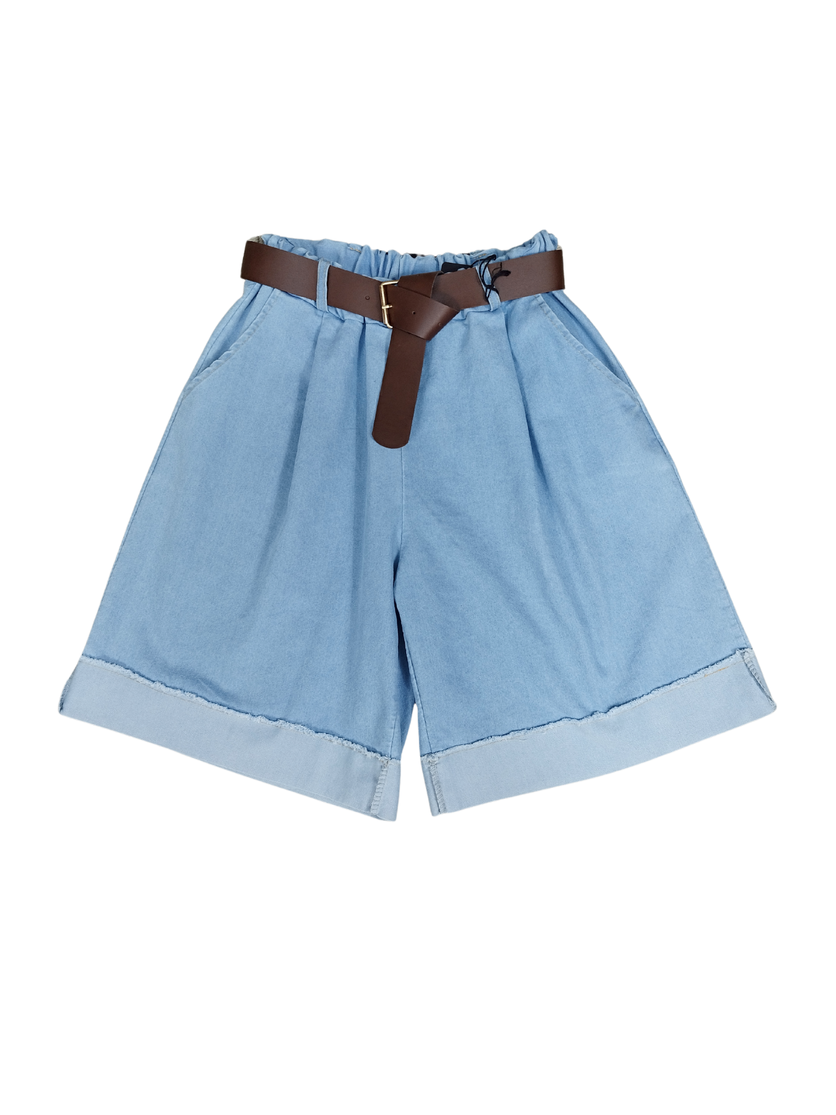 Pantalón vaquero corto camal ancho