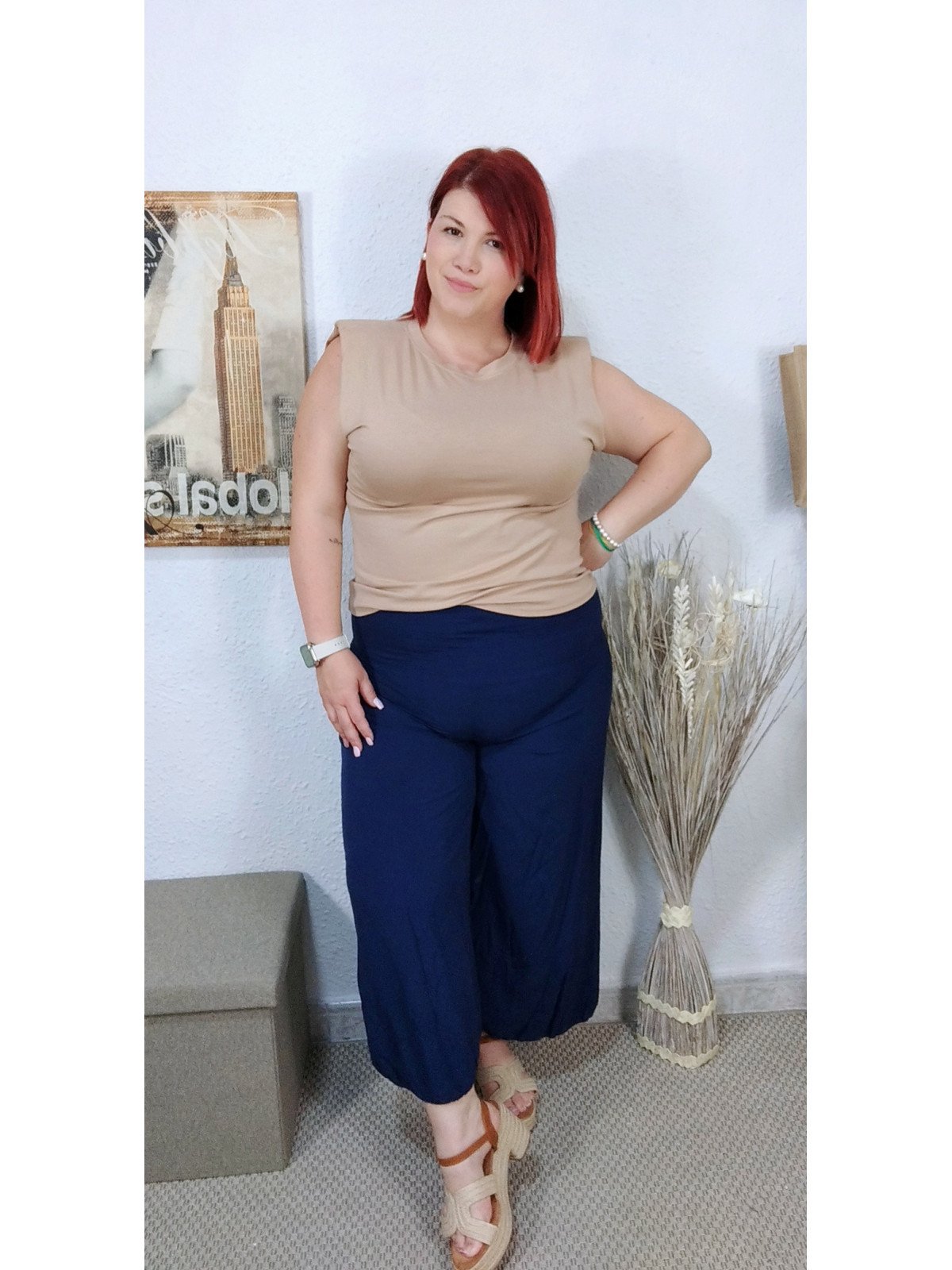Pantalón de Punto Camal Ancho