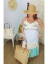 vestido tricolor