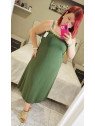 Vestido liso lentejuelas verde