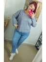 Jersey Azul de Punto Suave