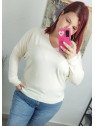 Jersey punto suave blanco