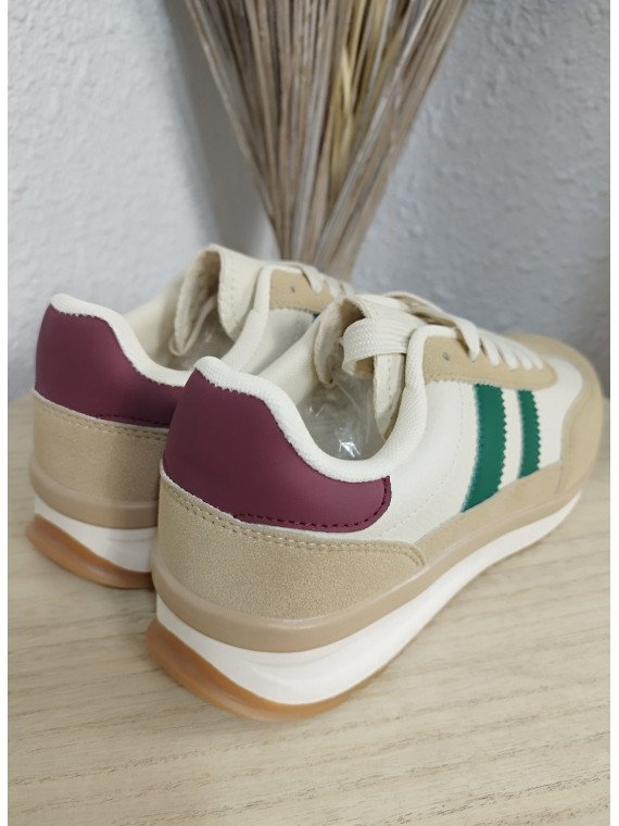 Zapatillas Casual Beige y Camel