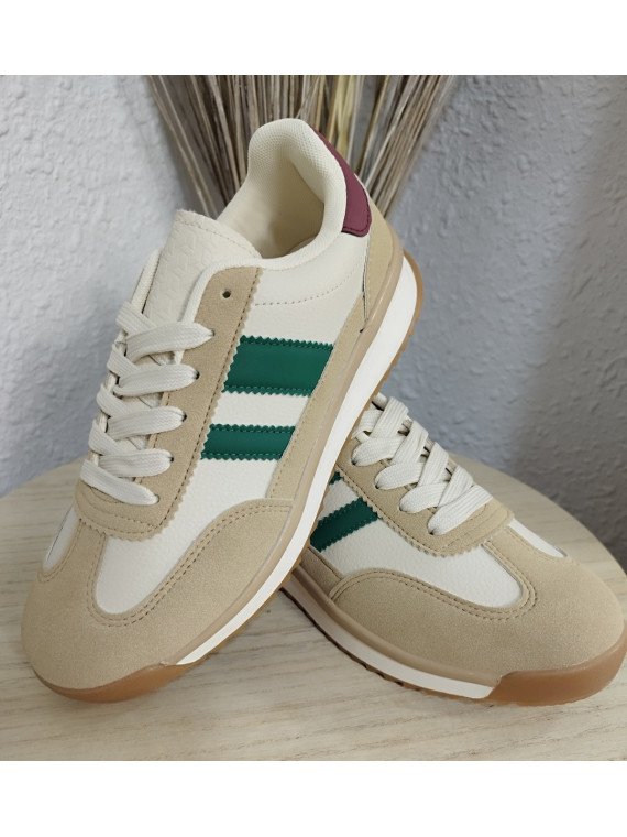 Zapatillas Casual Beige y Camel