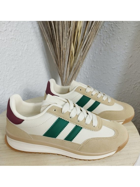 Zapatillas Casual Beige y Camel