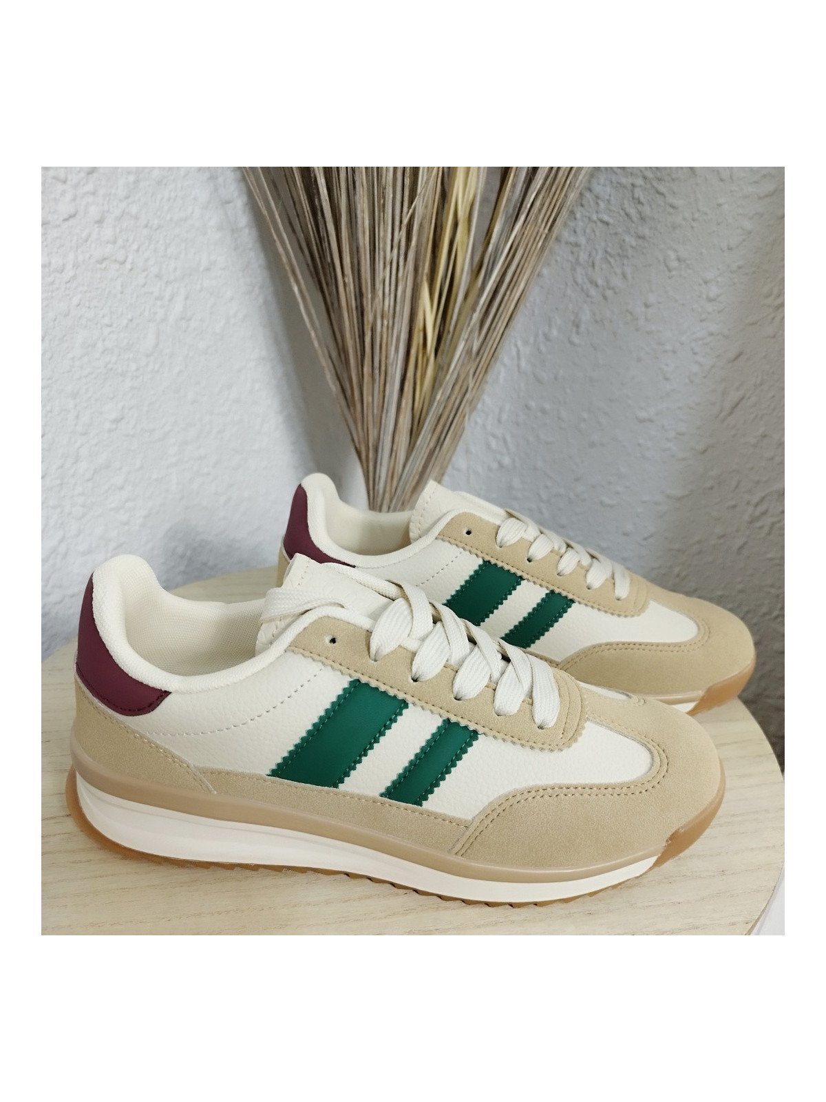 Zapatillas Casual Beige y Camel